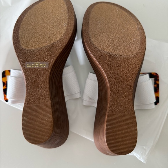 NWOT White Wedge Sandals - Picture 3 of 5